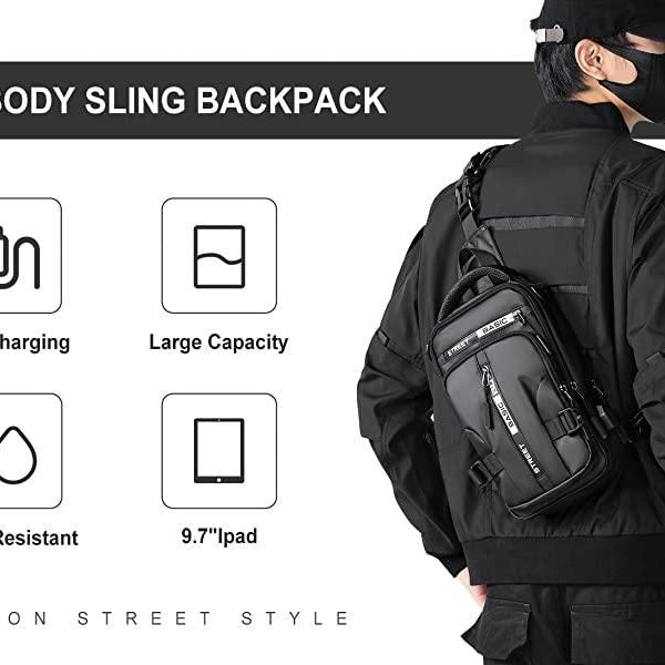 Sling Bag with USB Charging Port